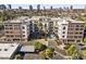 Aerial view of building and surrounding area, including city skyline at 914 E Osborn Rd # 208, Phoenix, AZ 85014