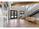 Modern building lobby with stylish seating and an industrial-chic design at 914 E Osborn Rd # 208, Phoenix, AZ 85014