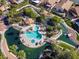 Aerial view of community pool and landscaping at 9428 W Taro Ln, Peoria, AZ 85382