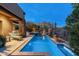 Luxury pool and spa with mountain views at 10585 E Crescent Moon Dr # 19, Scottsdale, AZ 85262