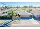 Aerial view of single-level home near golf course at 10701 W Pineaire Dr, Sun City, AZ 85351