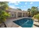 Inviting swimming pool with spacious patio at 1714 E Saltsage Dr, Phoenix, AZ 85048