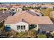 Aerial view of home with backyard patio and pergola at 189 E Atacama Ln, Queen Creek, AZ 85140
