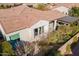 Aerial view of home showcasing backyard patio at 189 E Atacama Ln, Queen Creek, AZ 85140