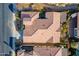Top-down view of home's roof and backyard at 189 E Atacama Ln, Queen Creek, AZ 85140