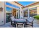 Inviting patio with seating area, perfect for outdoor dining and relaxation at 189 E Atacama Ln, Queen Creek, AZ 85140