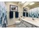 Clean bathroom, shower/tub combo, and updated vanity at 25239 S Glenburn Dr, Sun Lakes, AZ 85248