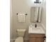 Clean bathroom with vanity and toilet at 4213 E Edgemont Ave, Phoenix, AZ 85008