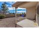 Backyard with patio, gravel, and a storage area at 441 W San Remo St, Gilbert, AZ 85233