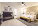 Main bedroom with king bed and crib, access to bathroom at 6127 E Mescal St, Scottsdale, AZ 85254