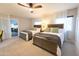 Guest bedroom with two full-size beds and large windows, offering ample natural light at 6127 E Mescal St, Scottsdale, AZ 85254