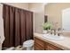 Clean bathroom with shower/tub combo and updated vanity at 6202 E Mckellips Rd # 117, Mesa, AZ 85215