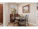 Cozy breakfast nook with a small table and four chairs at 6202 E Mckellips Rd # 117, Mesa, AZ 85215