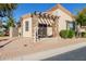 Single story home with stone accents and covered patio at 6202 E Mckellips Rd # 117, Mesa, AZ 85215