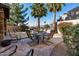 Outdoor dining area on a brick patio at 6202 E Mckellips Rd # 117, Mesa, AZ 85215