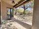 Spacious flagstone patio with covered area and beautiful backyard views at 8227 E Sierra Pinta Dr, Scottsdale, AZ 85255