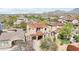 An elevated view presents neighboring homes and property features such as a covered back porch at 9305 E Canyon View Rd, Scottsdale, AZ 85255