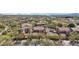 Panoramic aerial shot of a neighborhood showcasing the beautiful homes and community layout at 9305 E Canyon View Rd, Scottsdale, AZ 85255