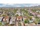 Overhead view of a community emphasizing the diverse home styles and convenient neighborhood streets at 9305 E Canyon View Rd, Scottsdale, AZ 85255