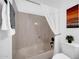 Bathroom with tub and shower, and neutral wall colors at 9544 W Sierra Pinta Dr, Peoria, AZ 85382