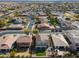 An aerial view shows a community with well-maintained homes, green lawns, and a Gathering-friendly atmosphere at 126 E Key West Dr, Casa Grande, AZ 85122