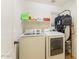 Bright laundry room with washer and dryer included at 15877 W Diamond St, Goodyear, AZ 85338