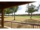 Backyard view overlooking the golf course at 2329 N Recker Rd # 23, Mesa, AZ 85215
