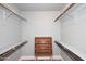 Walk-in closet with shelving and hanging rods at 2329 N Recker Rd # 23, Mesa, AZ 85215