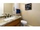 Updated bathroom features granite vanity, new fixtures, and a walk-in shower at 23610 S Desert Moon Ct, Sun Lakes, AZ 85248