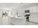 Modern kitchen with white cabinets, stainless steel appliances, and an island at 23944 W Cocopah St, Buckeye, AZ 85326