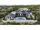 Luxury home aerial view, featuring a large pool and backyard oasis at 25582 N 89Th St, Scottsdale, AZ 85255