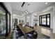 Elegant dining room with a long wooden table and modern chairs at 25582 N 89Th St, Scottsdale, AZ 85255