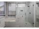 Spa-like bathroom with a walk-in shower, soaking tub, and marble tile at 26803 N 45Th Pl, Cave Creek, AZ 85331