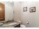 Elegant bathroom with granite vanity and neutral decor at 31048 N 56Th St, Cave Creek, AZ 85331