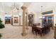 Formal dining room with a large table and chandelier at 31048 N 56Th St, Cave Creek, AZ 85331