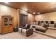 Home theater with seating, projector, and media storage at 31048 N 56Th St, Cave Creek, AZ 85331