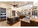 Spacious kitchen with island, granite countertops, and stainless steel appliances at 31048 N 56Th St, Cave Creek, AZ 85331