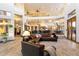 Two story living room with hardwood floors and high ceilings at 31048 N 56Th St, Cave Creek, AZ 85331