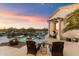 Relaxing pool and spa area with stunning sunset views at 31048 N 56Th St, Cave Creek, AZ 85331