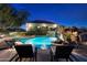 Inviting pool and spa area with a rock waterfall feature at 31048 N 56Th St, Cave Creek, AZ 85331