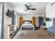 Guest bedroom with a double bed and built-ins at 949 S 79Th Way, Mesa, AZ 85208
