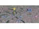 Aerial view showing home location near community pools and resort at 1300 Coyote Pass --, Carefree, AZ 85377