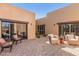 Inviting courtyard with seating and desert landscaping at 1300 Coyote Pass --, Carefree, AZ 85377