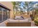 Peaceful patio features wicker furniture and serene views at 1300 Coyote Pass --, Carefree, AZ 85377