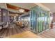 Elegant restaurant interior with a large wine display at 1713 W Morse Dr, Anthem, AZ 85086