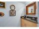 Small bathroom with granite countertop and single sink vanity at 2631 E Beekman Pl, Phoenix, AZ 85016