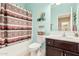 Bathroom with shower/tub combo and updated vanity at 514 S 224Th Dr, Buckeye, AZ 85326