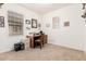 Home office with built-in desk and ample storage at 514 S 224Th Dr, Buckeye, AZ 85326