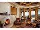 Charming office space with a wood burning fireplace and mountain views at 5526 E Roadrunner Rd, Paradise Valley, AZ 85253