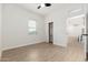 Spacious bedroom with closet and wood-look floors at 5550 N 16Th St # 102, Phoenix, AZ 85016